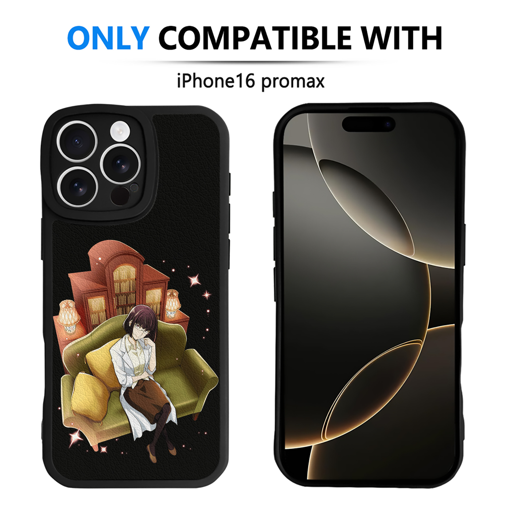 （画像用） 文豪ストレイドッグス Bungo Stray Dogs 【iPhone 16シリーズ対応】シリコンスマホケース（レザー調） 材質：シリコン